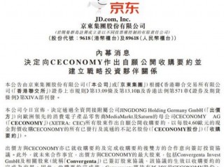 刘强东花180亿买了个德国零售新平台